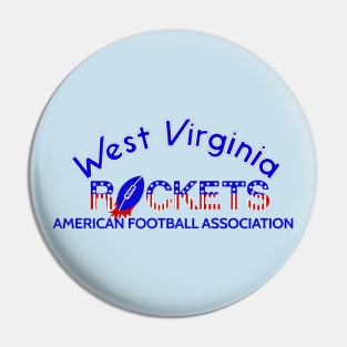 Retro West Virginia Rockets Football 1977 Pin