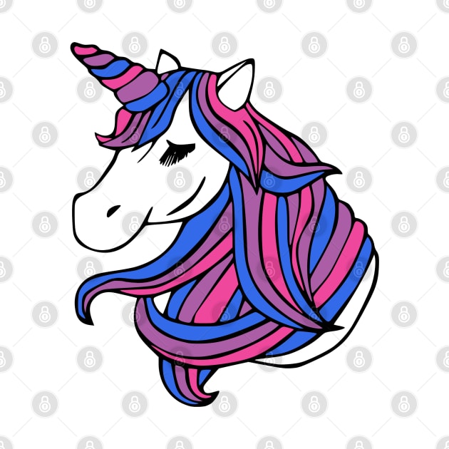 Bisexual Flag Unicorn by MarcyRangel