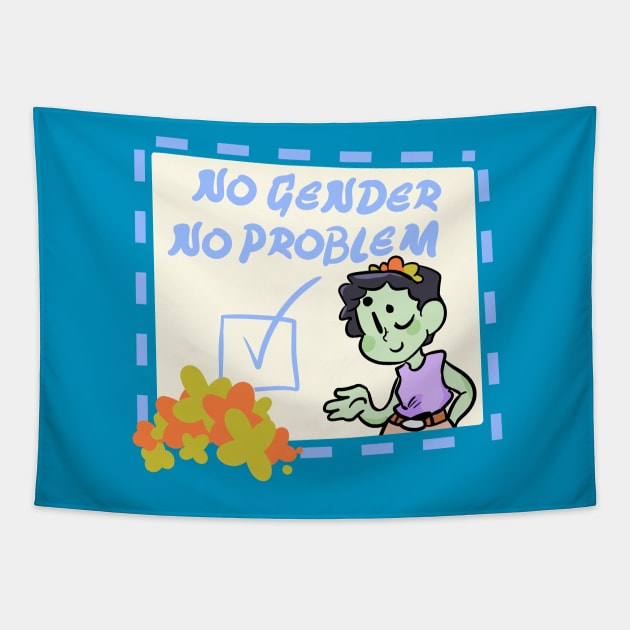 No Gender No Problem Tapestry by lovelyladyartist