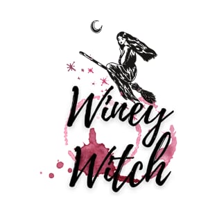 Winey Witch Funny Sarcastic witches slogan for Halloween for wine lovers T-Shirt