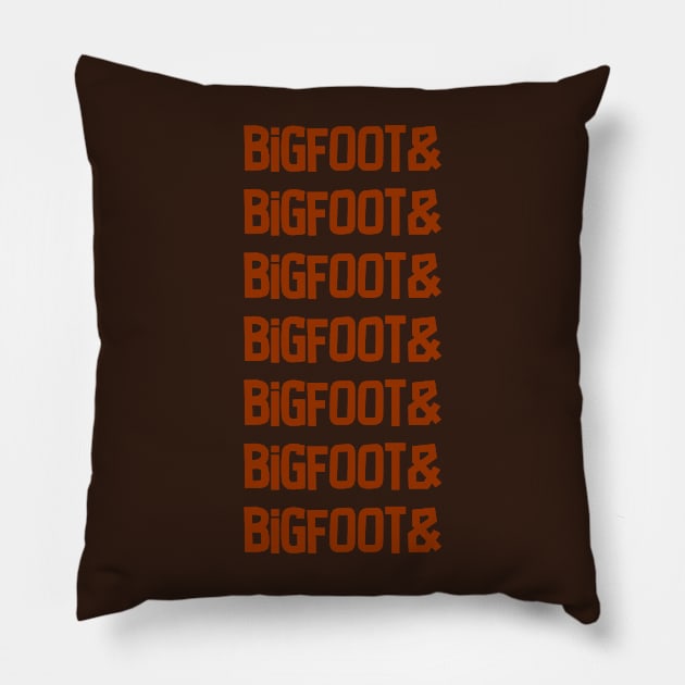 Bigfoot Repeated Pillow by wls