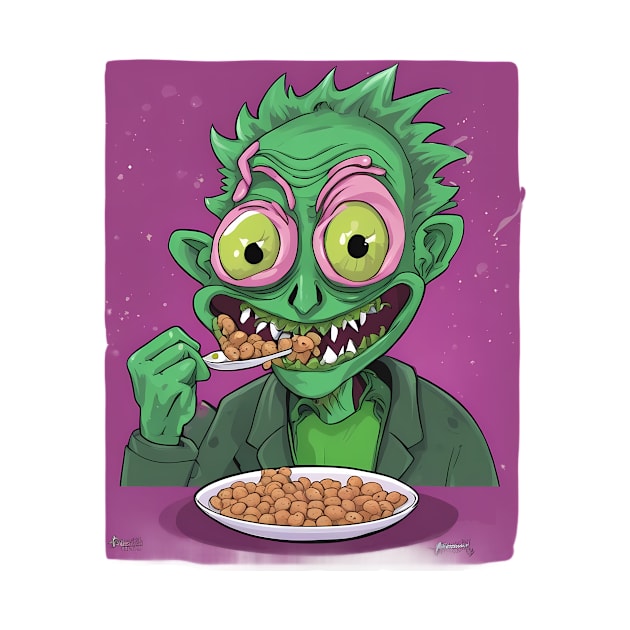 Interdimensional Breakfast Scary Terry Cereal by trubble