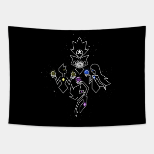 Geometric SU Diamonds Tapestry