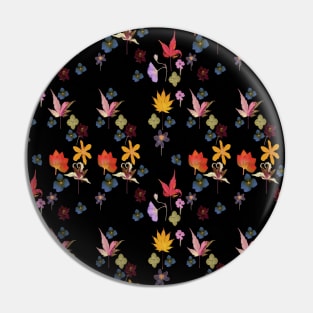 Sunset Dark Flower Garden Pin