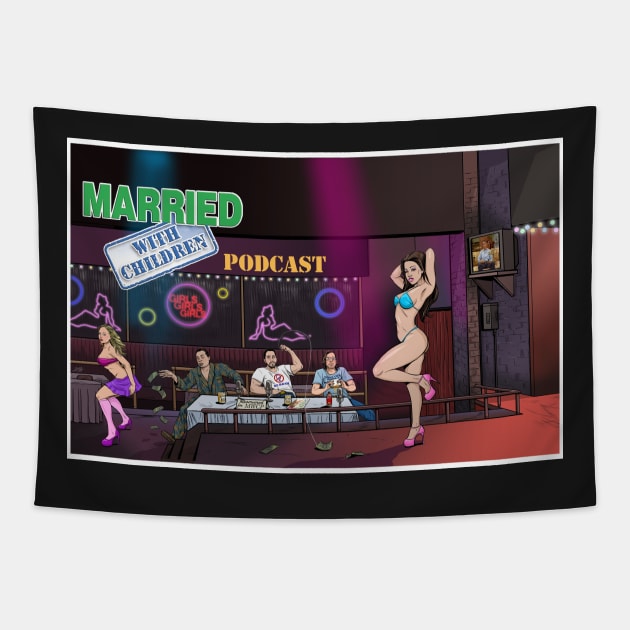 Married With Children Podcast Animated Shirt Tapestry by Horrorphilia