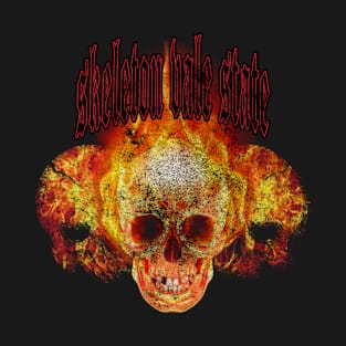 burning skull T-Shirt