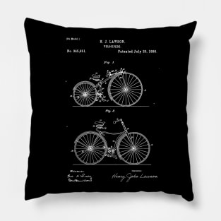 velocipede patent - velocipede Bicycle - Cycling Collection Pillow