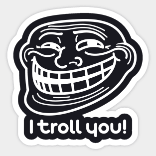 Cara de troll cortadas - @ Loja StickerApp