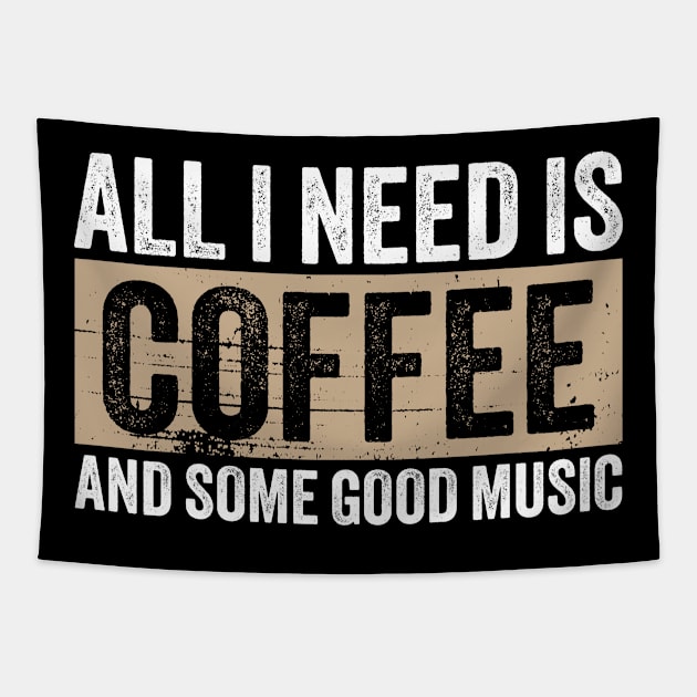 coffee music Tapestry by Cosmic Art