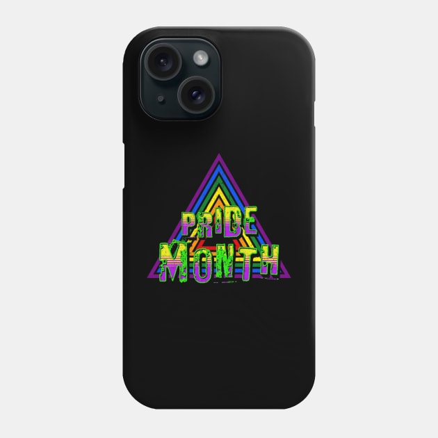 happy month//retro triangel colorfullv3 Phone Case by fajarbaru