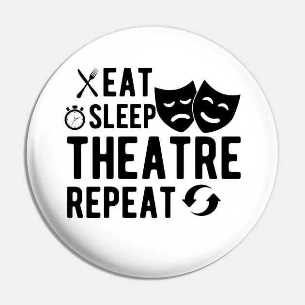Theatre - Eat sleep theatre repeat Pin by KC Happy Shop