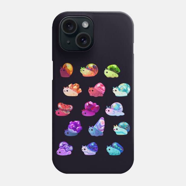 Jewel Snail Phone Case by pikaole