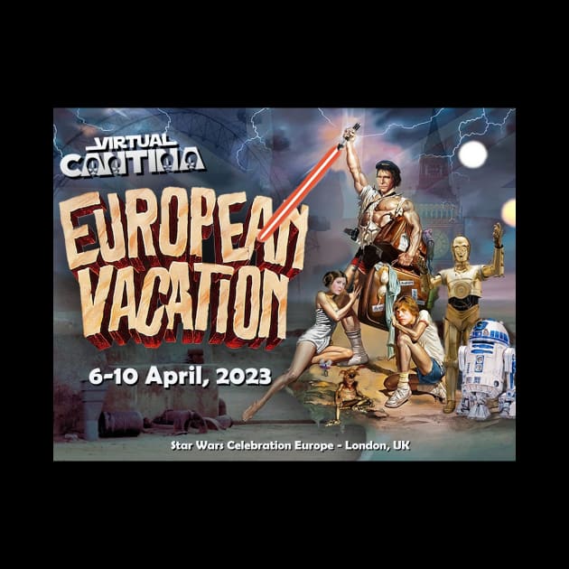 VC European Vacation Postcard by Virtual Cantina 