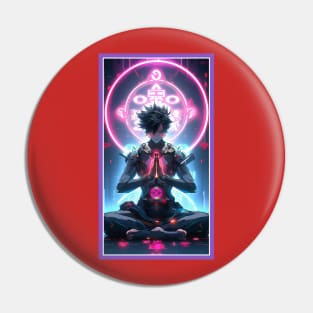 Anime Hero Power Meditation | Quality Anime Artwork | Anime Power Energy Meditation |  Manga Anime Art Pin