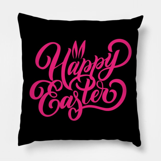 Happy Easter Pillow by worshiptee
