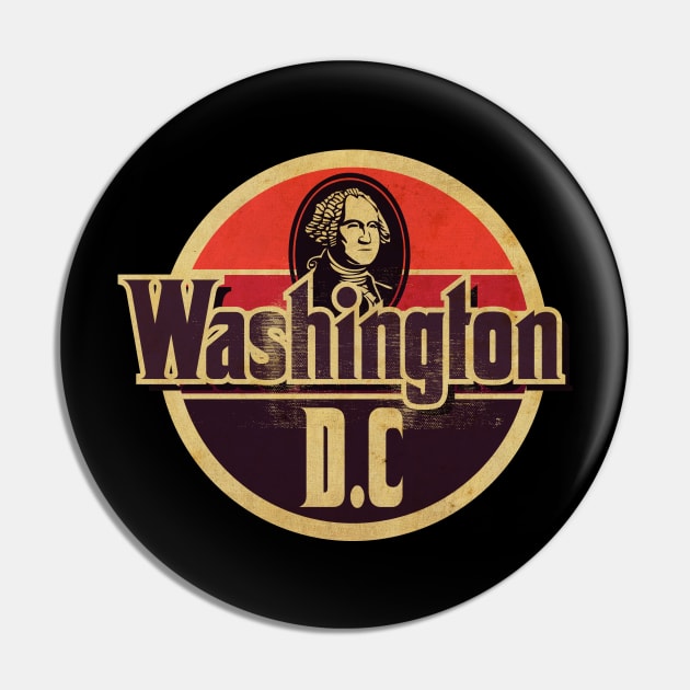 Washington DC VIntage Pin by CTShirts