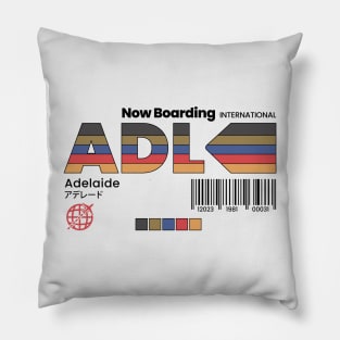 Vintage Adelaide ADL Australia Retro Travel Pillow