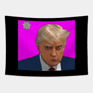 trump mugshot Tapestry