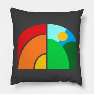 Sun and Mountains Pillow