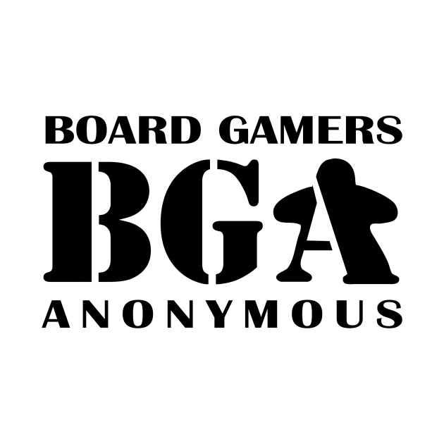 Official Black Board Gamers Anonymous by Board Gamers Anonymous