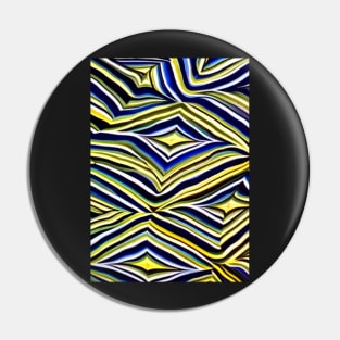 African Print Pattern Pin