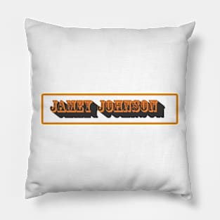 design text Jamey Johnson Pillow