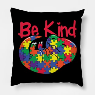 Be A Kind Human -  Autiism Awareness Pillow