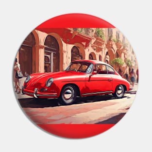 Porsche 356 in Red Pin