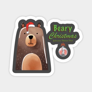 Beary Merry Christmas from Yellowstone National Park Magnet