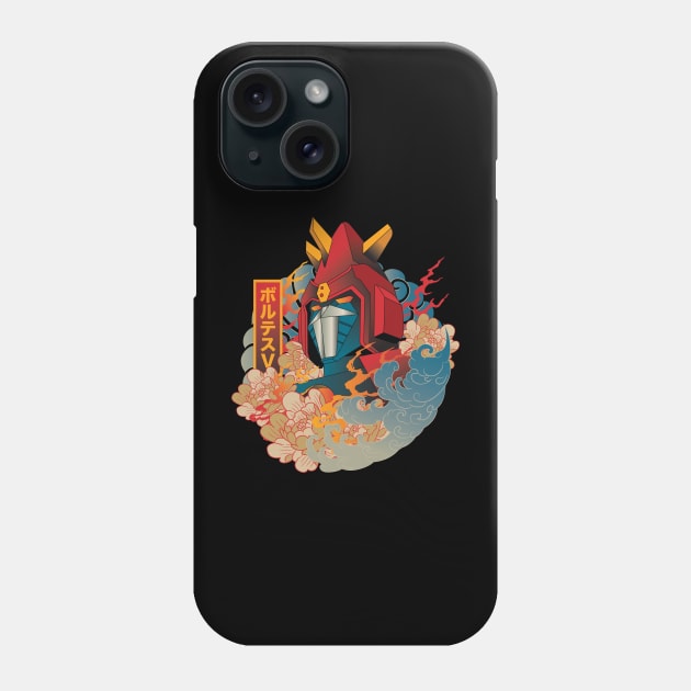 ukiyo-e electro magnetic t-shirt Phone Case by art of gaci