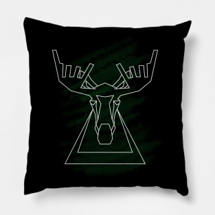 Heavy metal moose Pillow