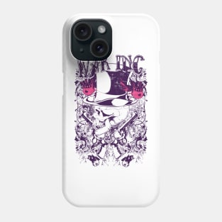 skull with magic hat Phone Case