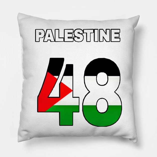 Palestine 48 - Back Pillow by SubversiveWare