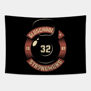 retro gym weight Tapestry