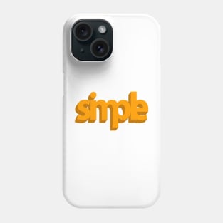 Simple (3D orange) Phone Case