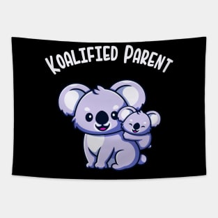 Koalified Parent Koala Family Mom Dad Parents Tapestry