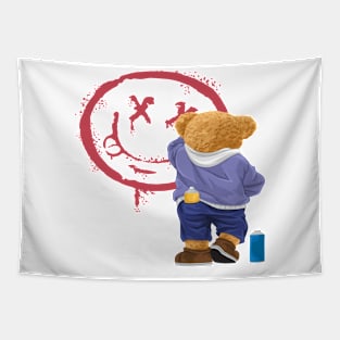 BEAR STREET  GRAFITTI ART Tapestry