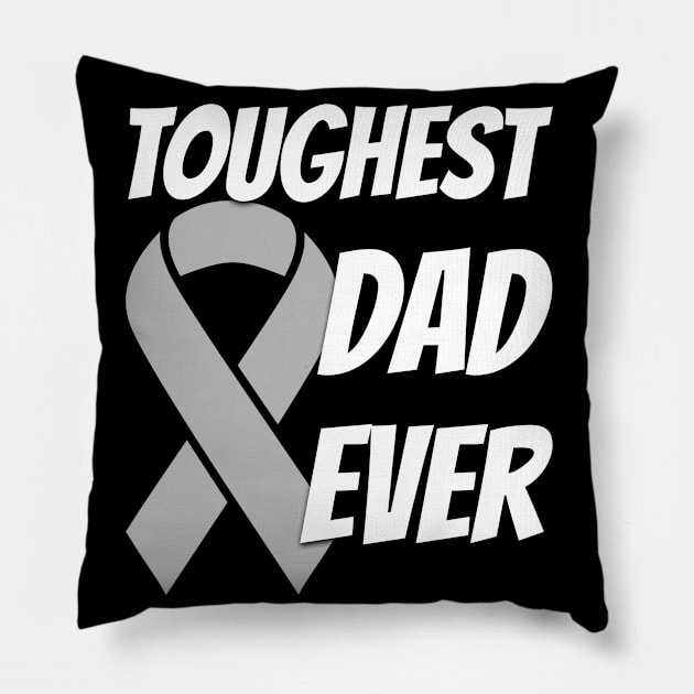 Brain Cancer Dad Pillow by mikevdv2001