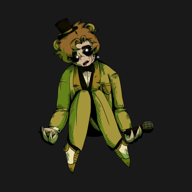 Golden Freddy Gijinka Transparent by spaceagebarbie