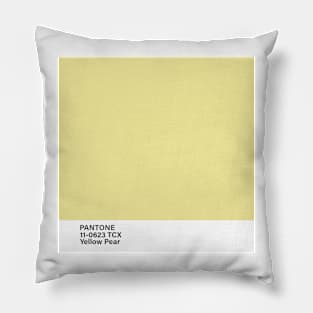 pantone 11-0623 TCX Yellow Pear Pillow