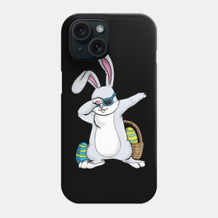 Bunny with Sunglasses and Egg at Hip Hop Dance Dab Phone Case