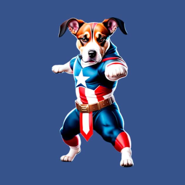 American Dog Doing kung Fu by enyeniarts