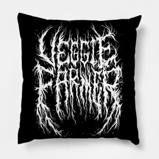 Veggie Farmer - Death Metal Logo Pillow