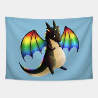 Kawaii Rainbow Dragon - Without Background Tapestry