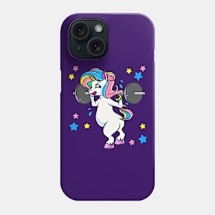 Weight Lifting Unicorn Funny Workout Phone Case