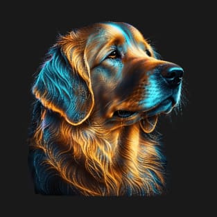 Neon Golden Retriever T-Shirt