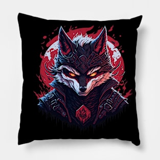 Ninja Wolf Pillow