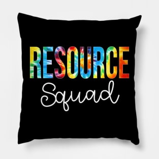 Resource Squad Tie Dye Appreciation Day Hello Back To School Pillow