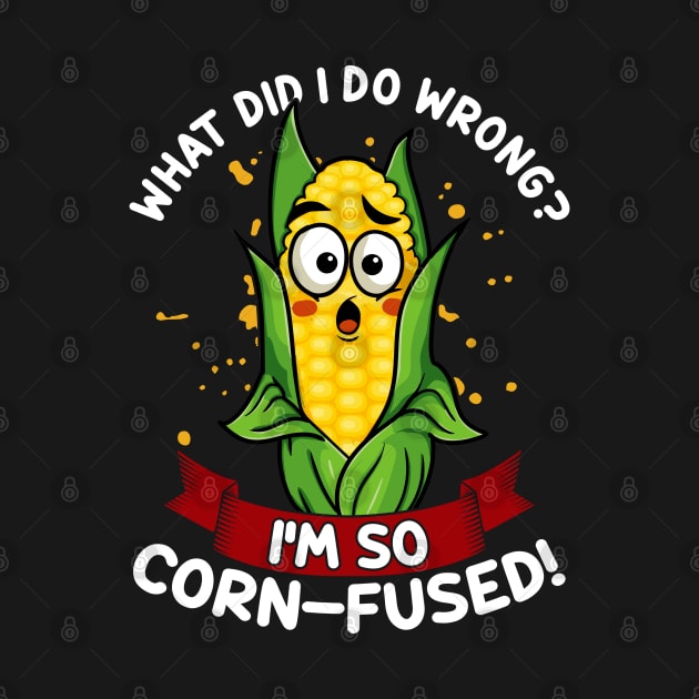 What Did I do Wrong I'm So Corn-Fused | Maize Cob | Corn Pun by Proficient Tees