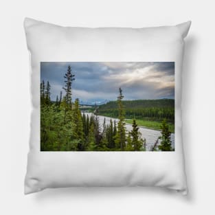 Nenana River View Pillow